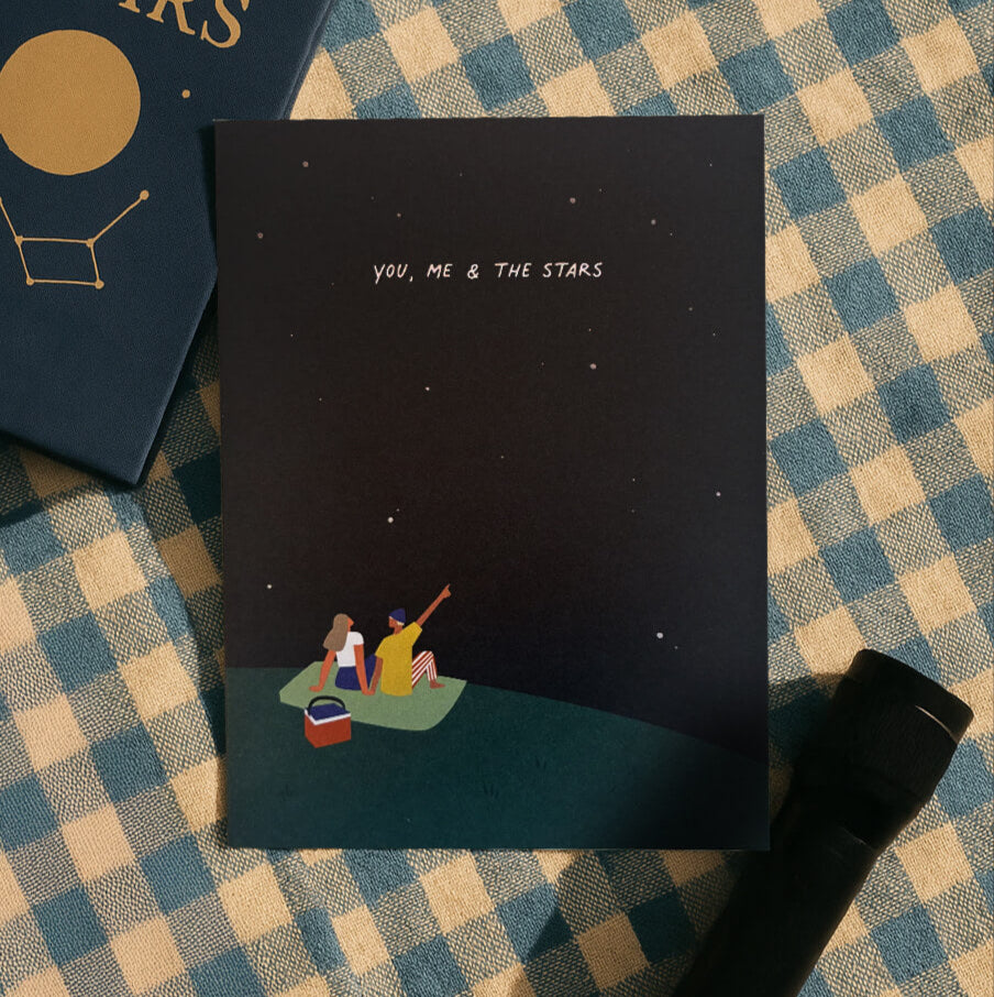 Grußkarte Liebe Sterne Sternenhimmel