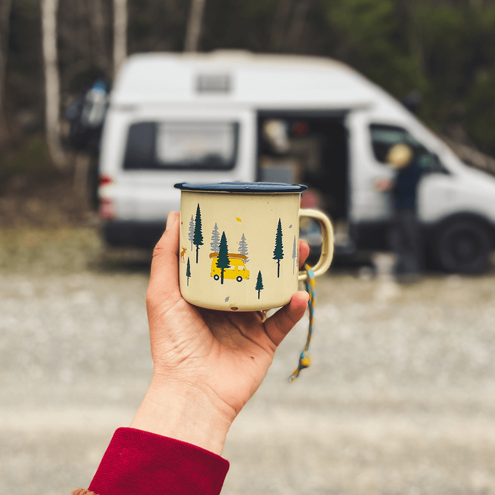 Enamel cup Wild &amp; free