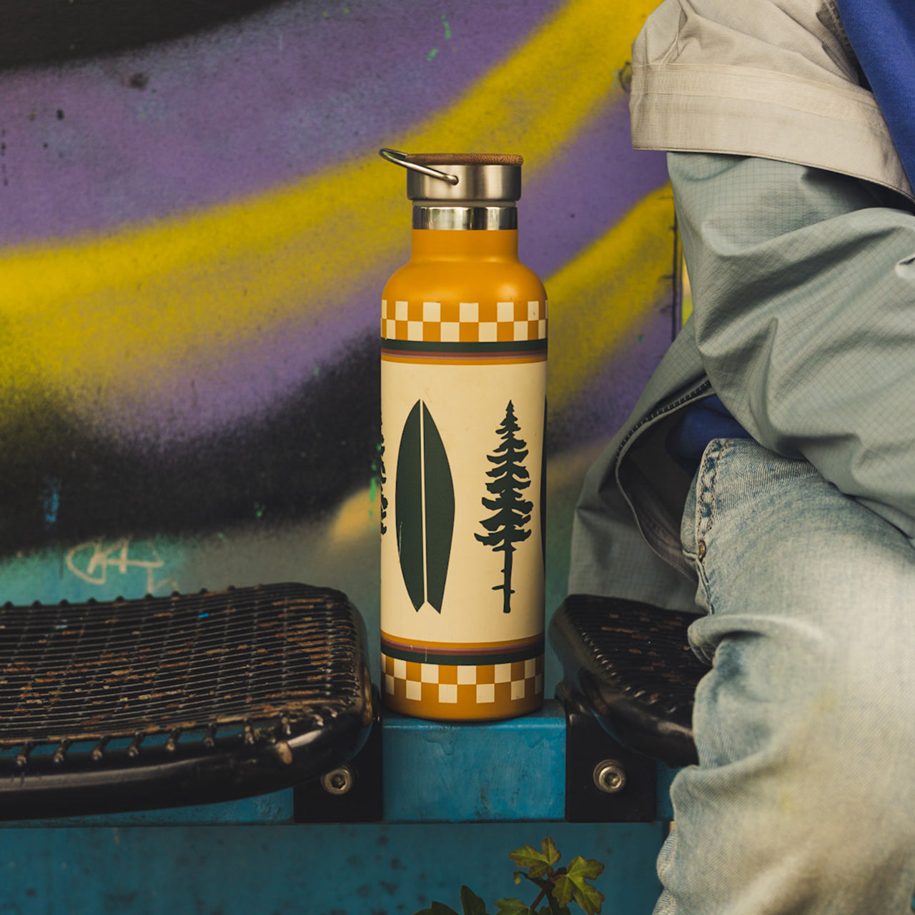 Isolierte Flasche Boards & Trees