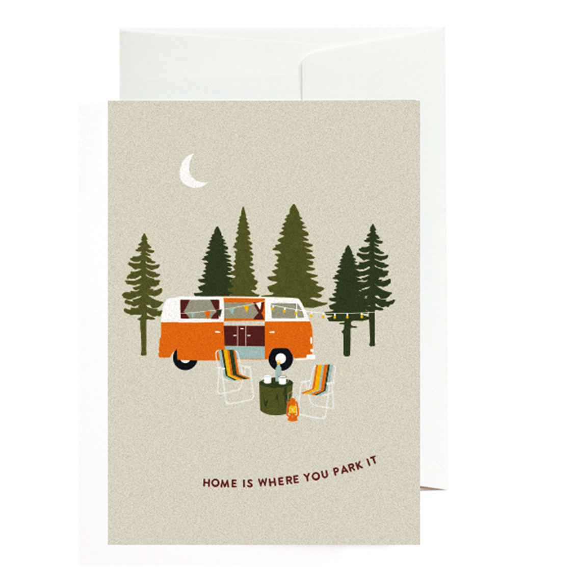 Greeting card Home is where you park it