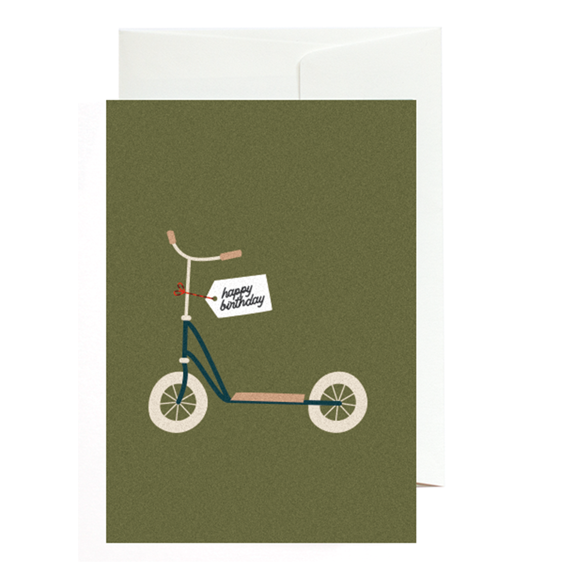 Carte de voeux Joyeux anniversaire (scooter)