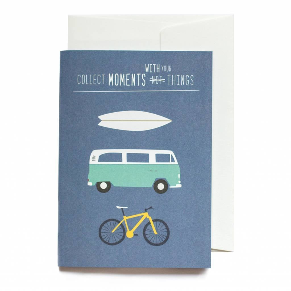 Greeting card Collect moments with your things