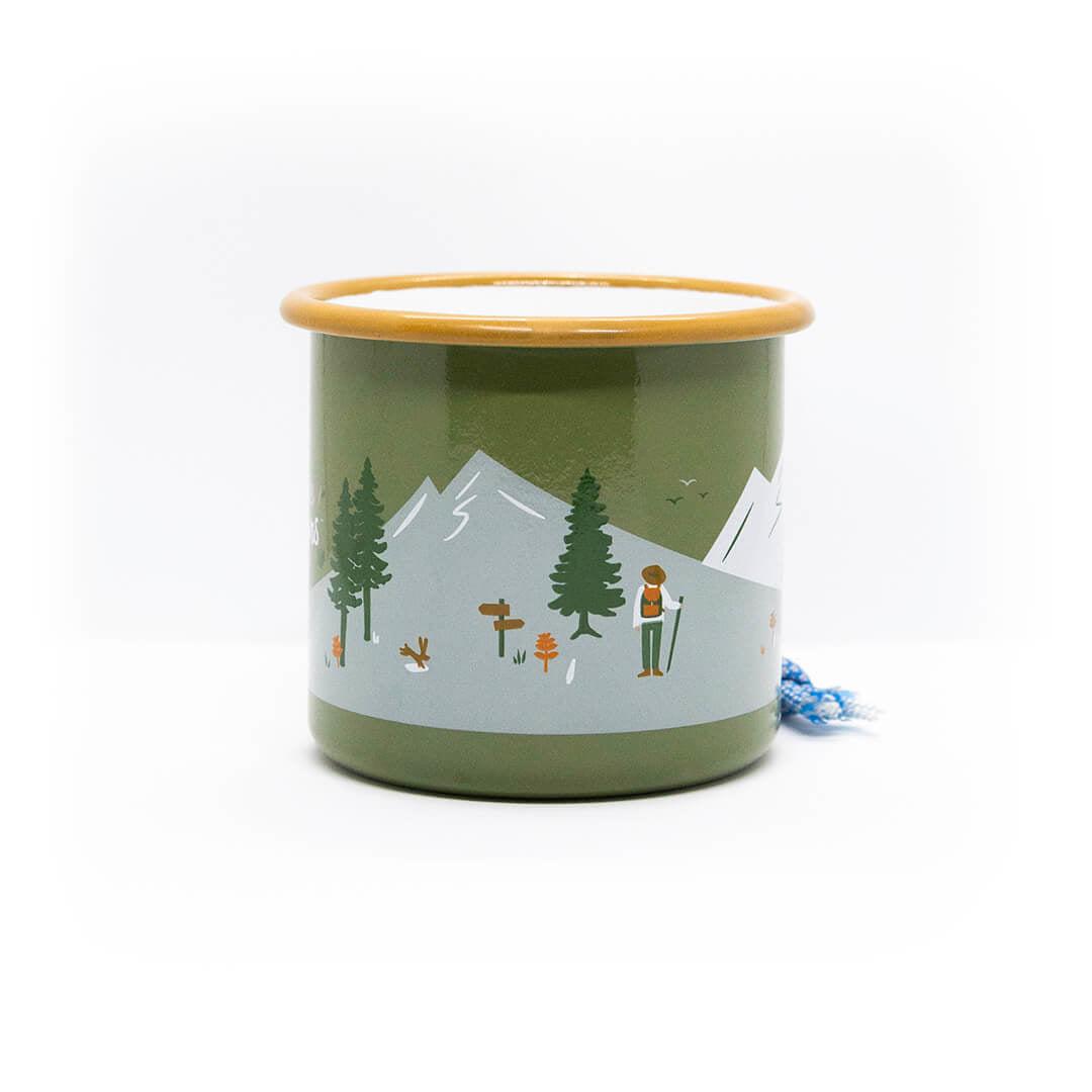 2. Wahl - Emaille Tasse Outdoors