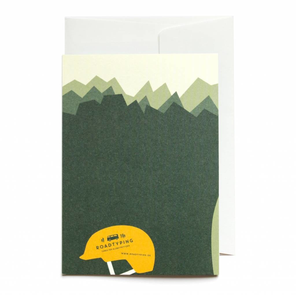 Greeting card mountain bike