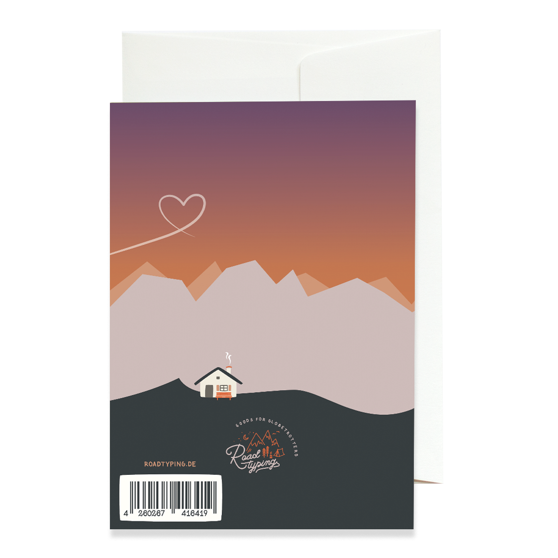 Greeting card Mountain love