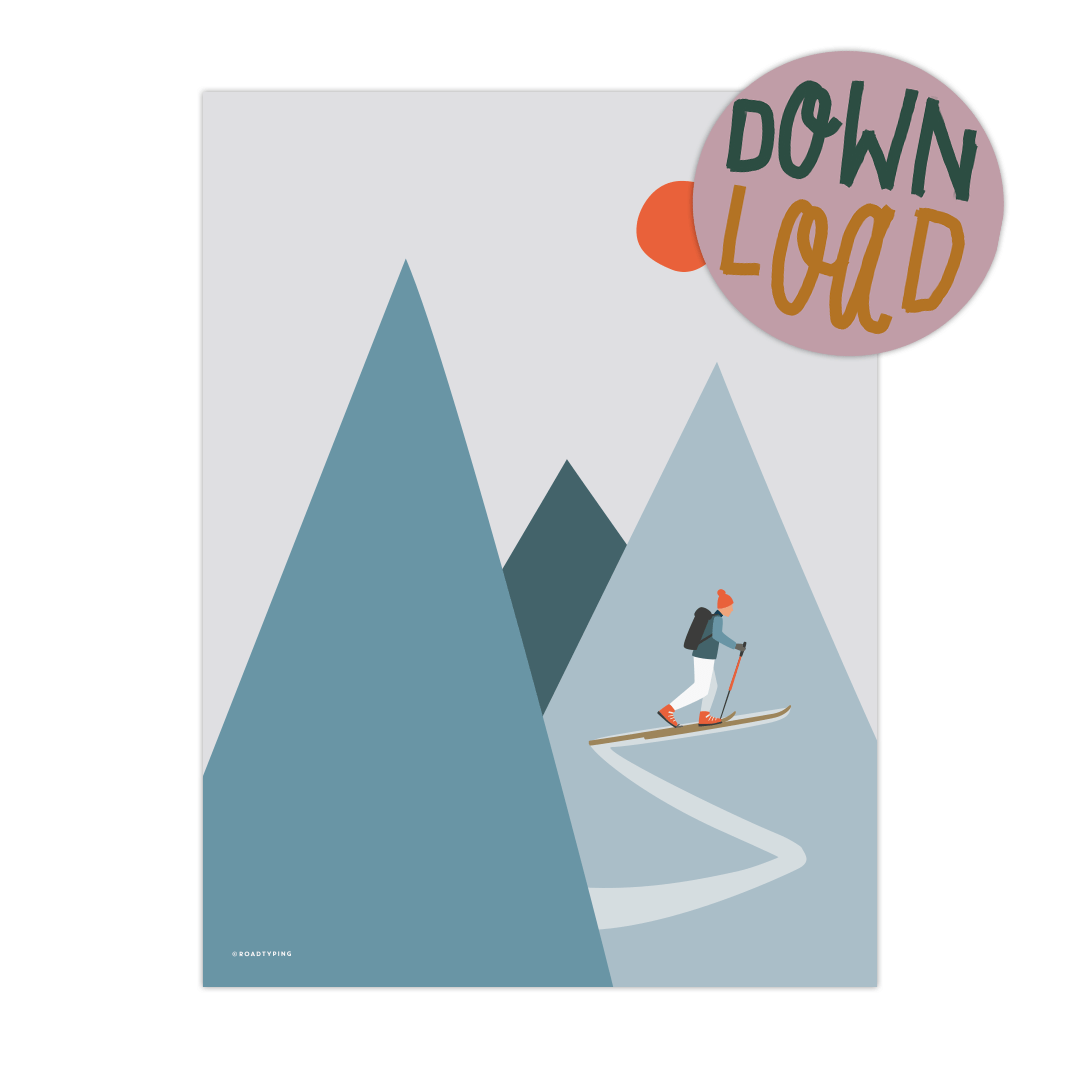 Print ski tour for download
